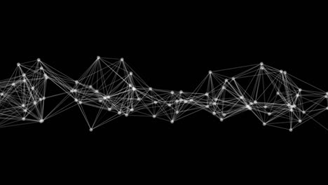 presentación médica de ciencia y tecnología. animación de fondo de bucle de estilo plexus.