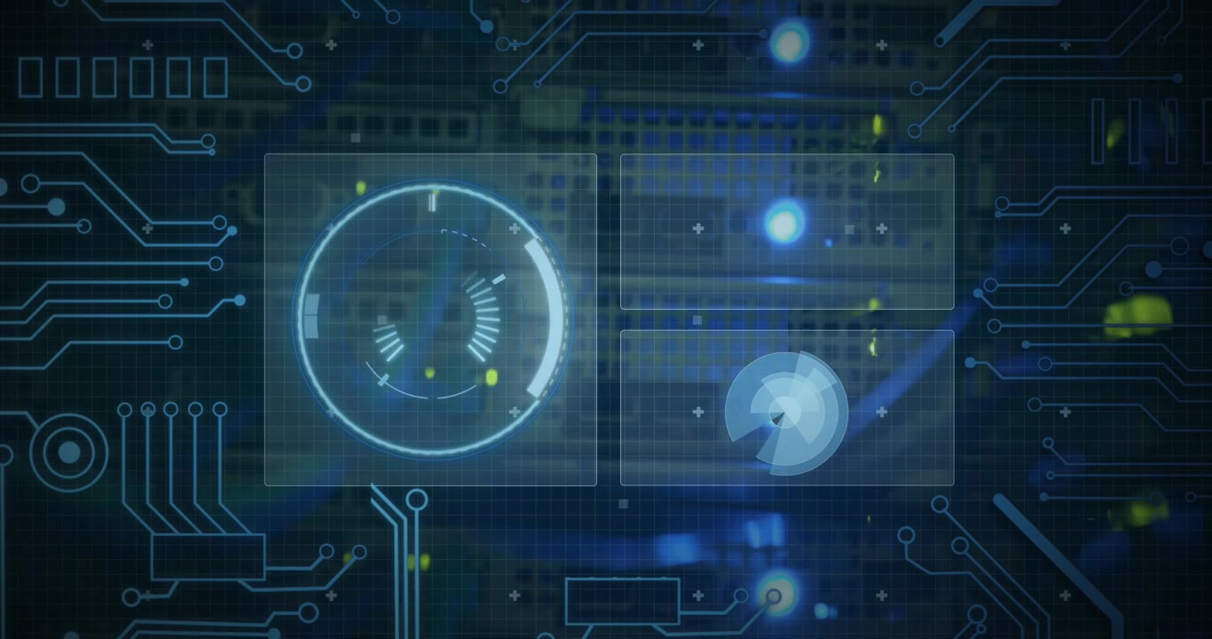 Animation of diverse data processing on digital screen