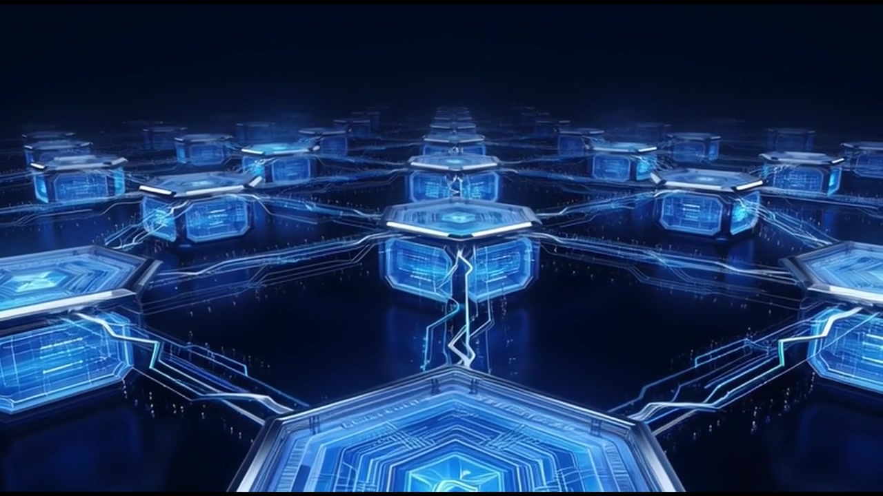 Digital Network of Interconnected Hexagonal Data Nodes