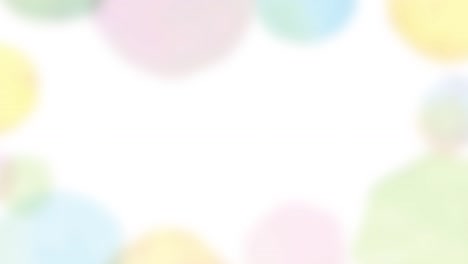 다채로운 수채색 서클 루프 애니메이션