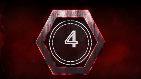 animation of countdown on red background