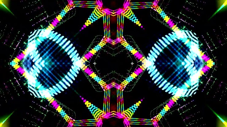Kaleidoscope Abstract Motion Background colors
