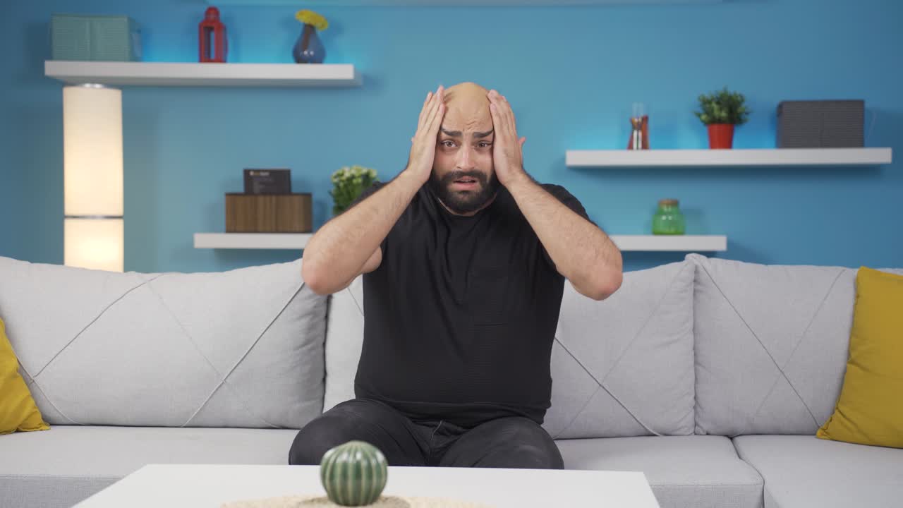 The man who doesn't feel well.