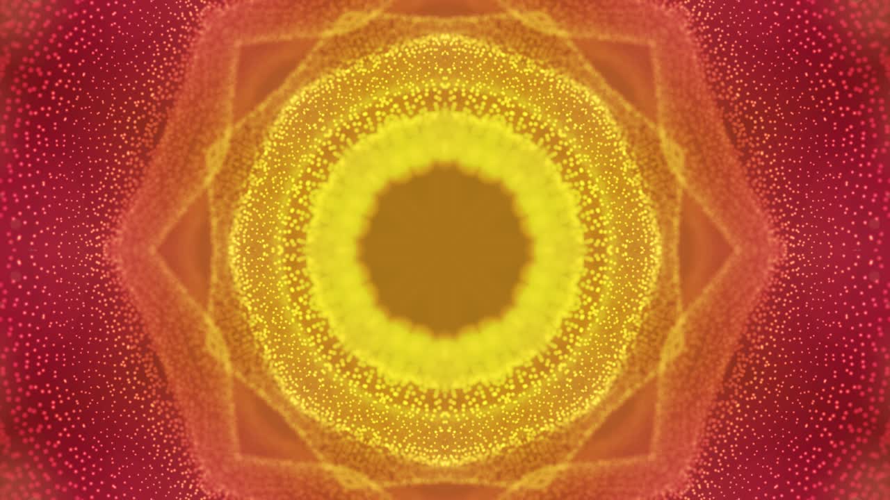 video en bucle simétrico de bucle amarillo con fondo punteado vertical