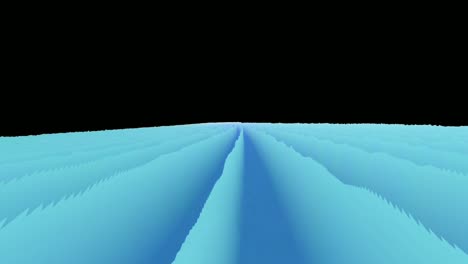Panoramic effect on uneven surface in blue color