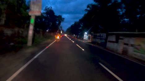 indian road night time lapse small town,indian traffic,scenery,travel