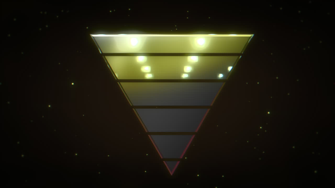 모션 복고풍 노란색 삼각형 추상적 인 배경