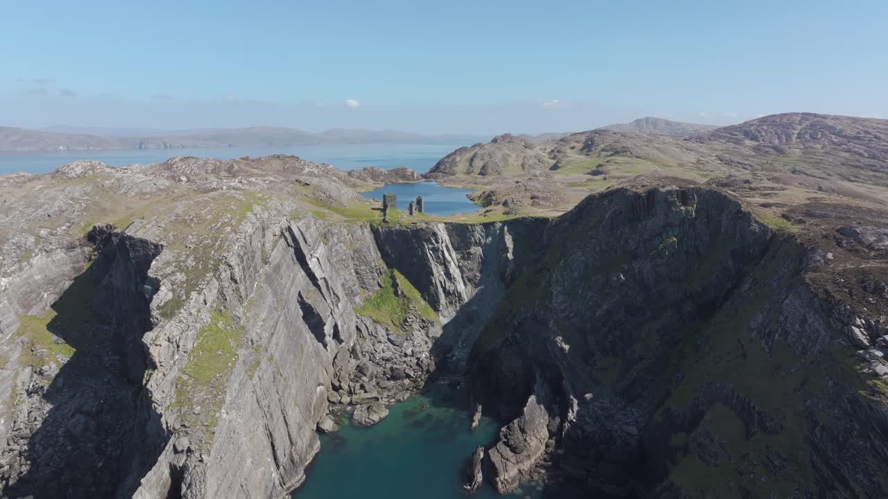던로 포트 (dunlough fort) - 4k 드론 영화 영상