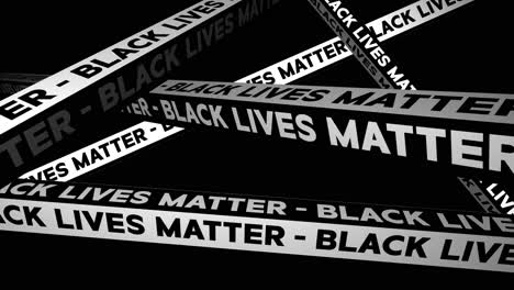 black lives matter motion graphic 3d