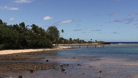 beach in rarotonga , cook islands