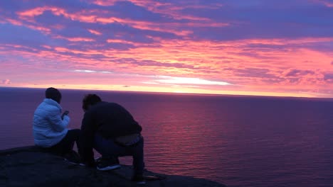 couple with a beautiful sky in the background