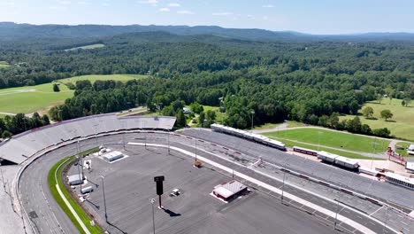 low aerial pullout north wilkesboro speedway in north wilkesboro nc, north carolina