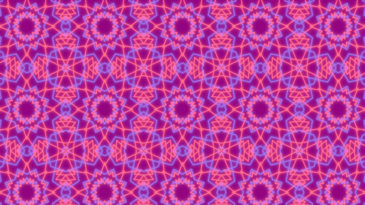 Animazione di forme in movimento su sfondo rosa