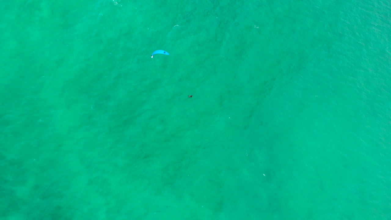 antena de cometa en la bahía de kailua