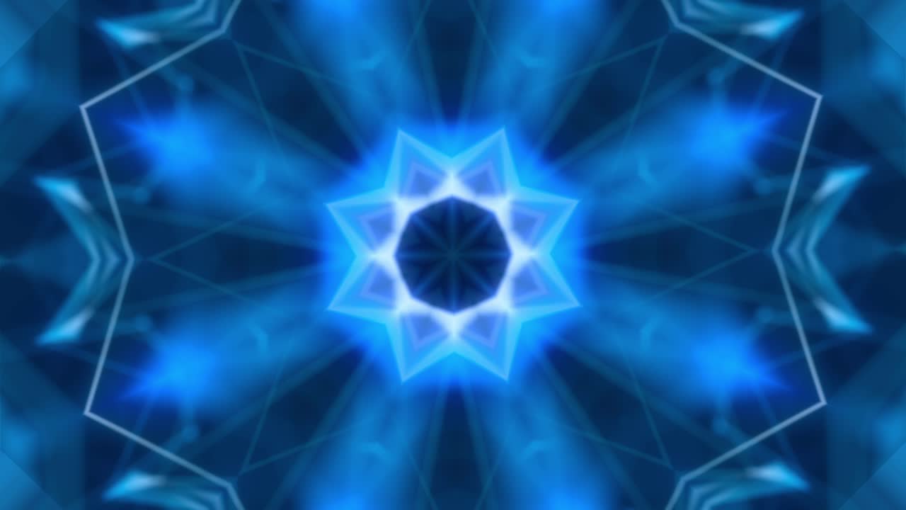 patrón geométrico azul abstracto con luces brillantes