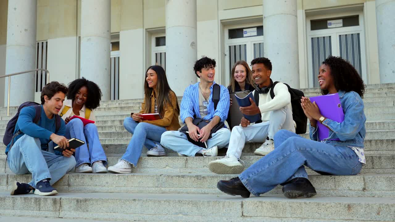 Studenti universitari nel campus