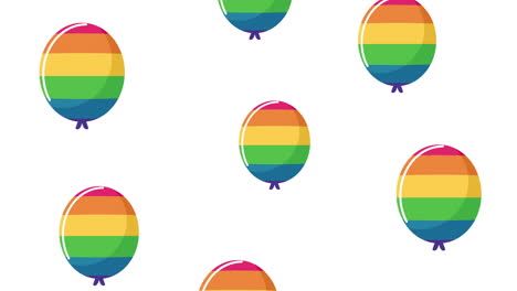 rainbow balloon pattern