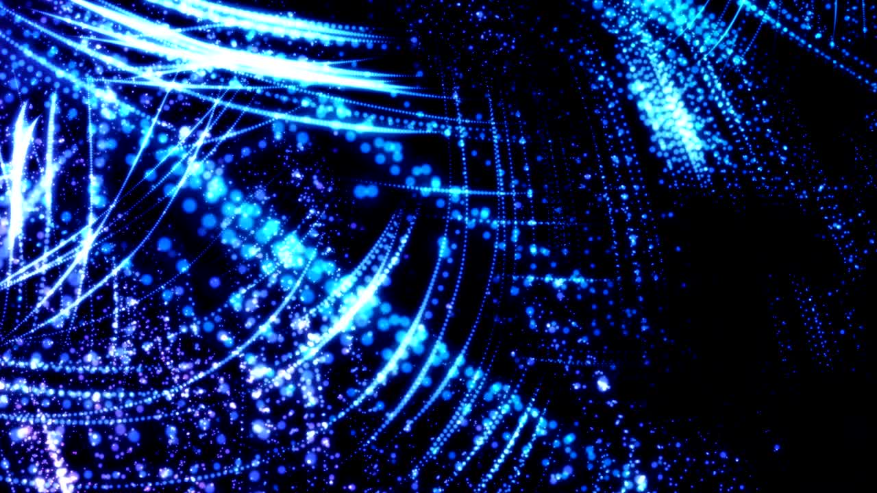 forma de partículas de onda abstracta digital