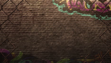 graffiti callejero en la pared del edificio en la ciudad 1