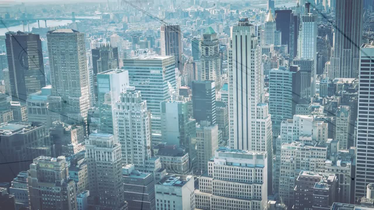 도시 배경에 대한 디지털 데이터