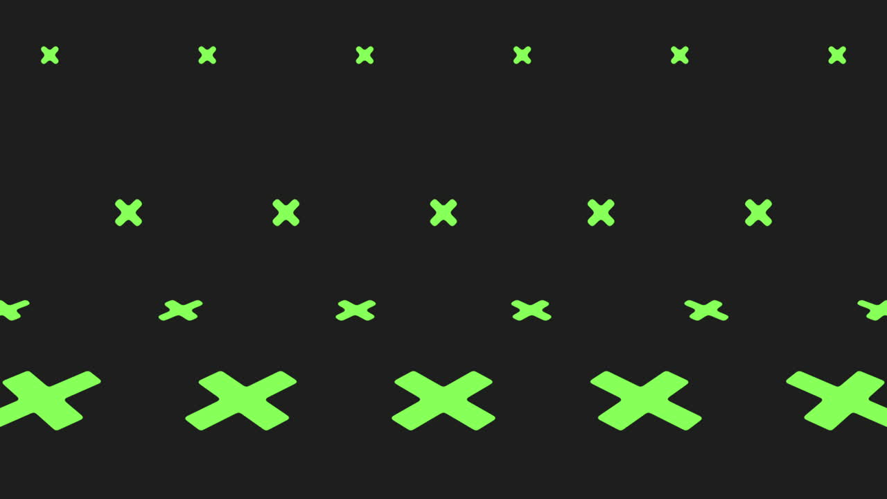 patrón geométrico de cruces verdes