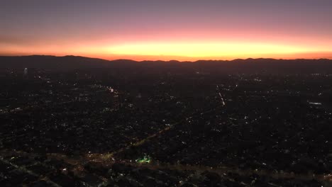 aerial view overlooking the metropolitan neighborhood of mexico city, during dusk