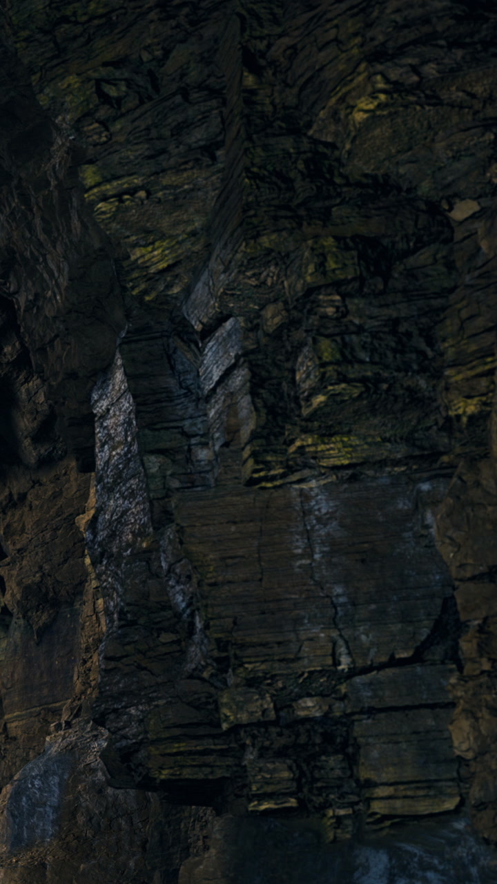 Intricate textures of a rocky cliff showcasing natures artistry