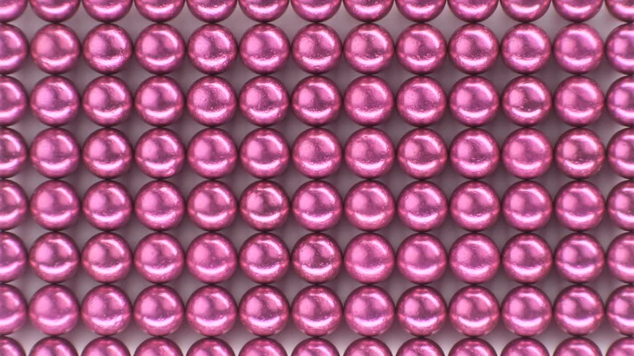 Abstract representation of atoms with their magnetic fields aligned