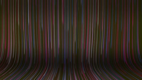 líneas hacia abajo y fondo de pared interminable - larga exposición hermoso fondo suave y brillante para títulos, presentaciones, canal de youtube - luces de neón brillantes - línea de puntos cayendo led fondo abstracto - fondo amarillo