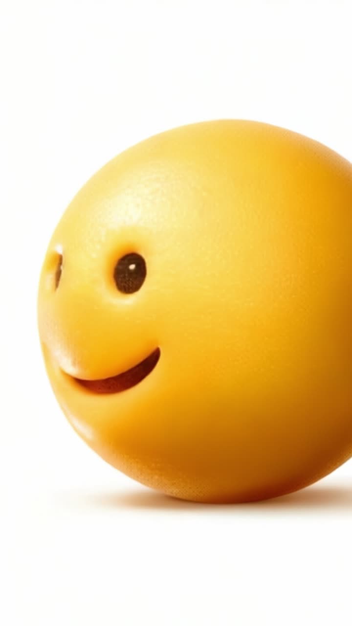 Bright and Cheerful Yellow Smiley Face Emoji Radiating Happiness with Its Friendly Expression, Perfect for Representing Positivity and Joy in Various Contexts