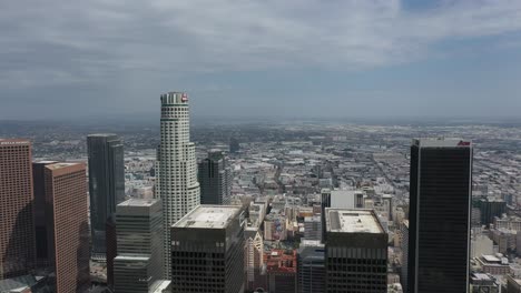 el horizonte del centro de los ángeles - california aérea de los estados unidos