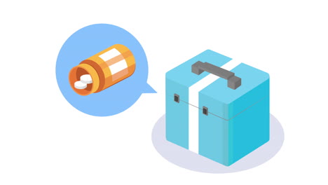 medical box with pills