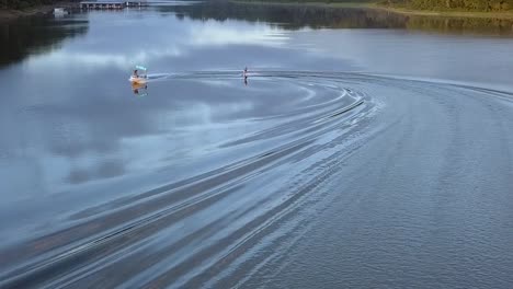 waterskier on the lake