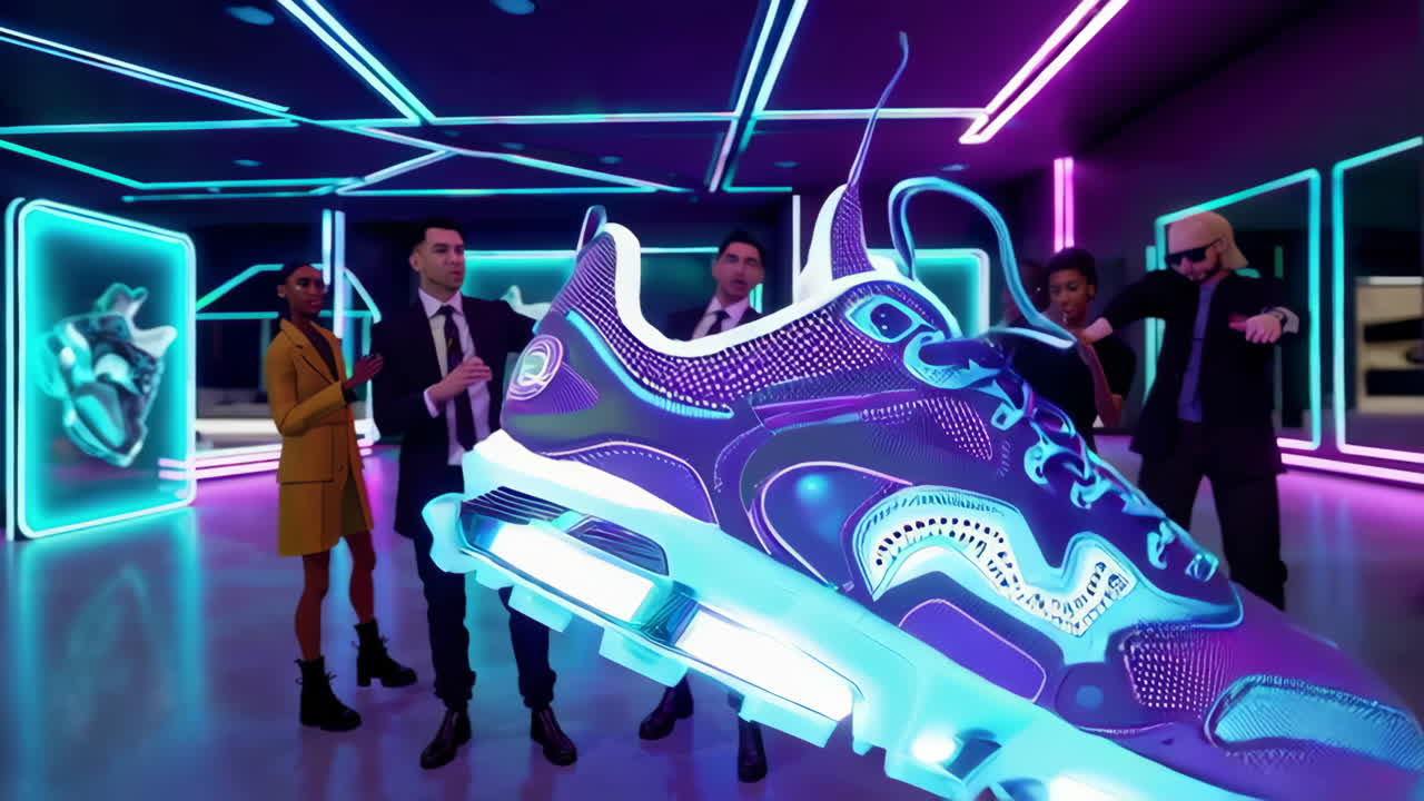 Futuristic Shoe Exhibition