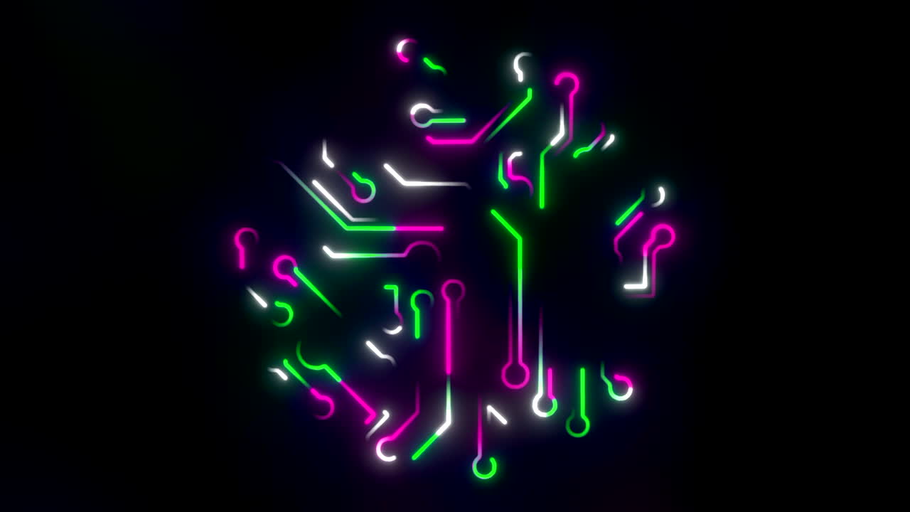 Neon Kredsløbskort Design