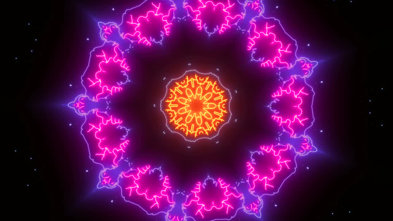 concepto de microbiología alienígena con detalles increíbles. fondo abstracto futurista