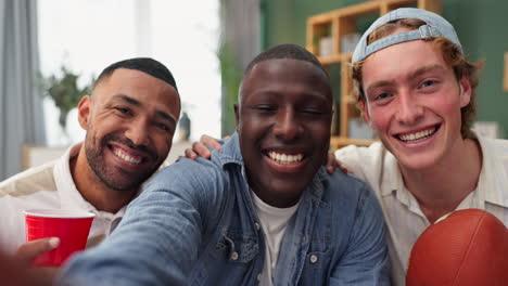 friends celebrating football