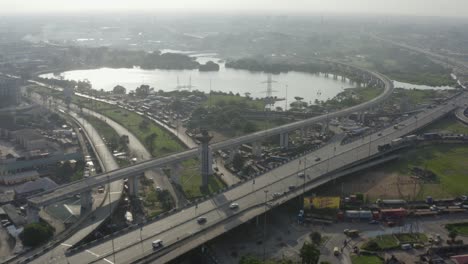 lagos roads nigeria drone