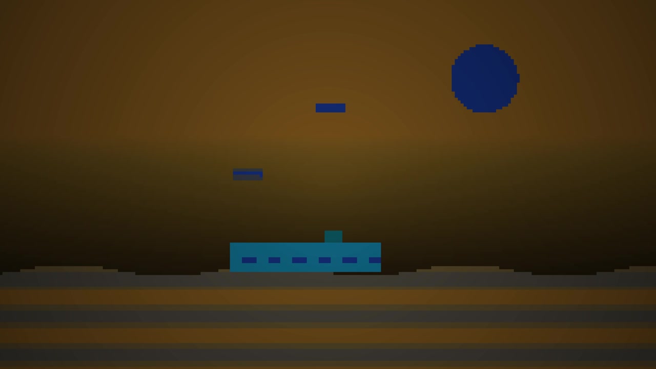Pixel art retro spilfigur hopper over forhindringer
