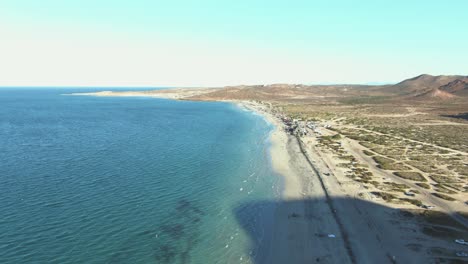 vista aérea de playa tecolote, baja california sur de méxico