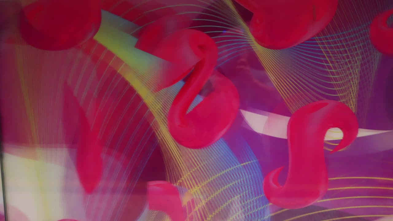 formas abstractas vibrantes y colores en movimiento