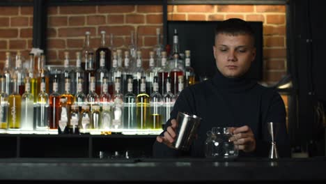 bartender making cocktails