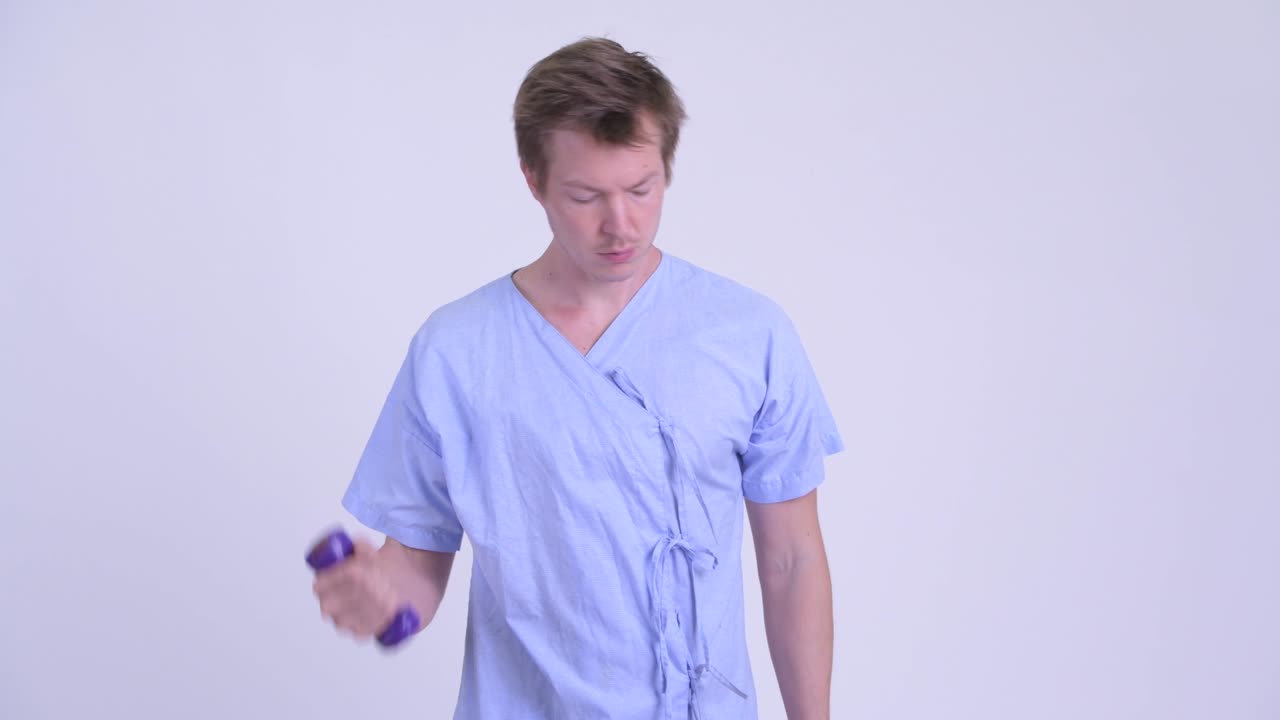 젊은 남성 환자의 초상화