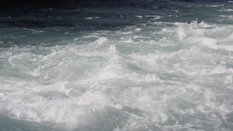 wild water from river aare splashing