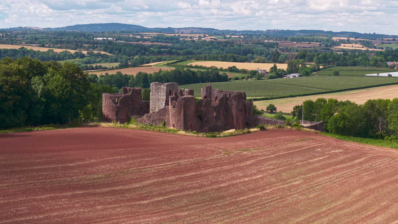 Castle Ruins in a Field