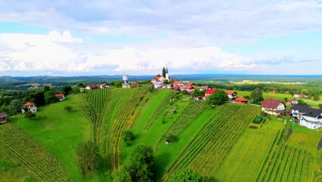 stunning aerial 4k drone footage of the charming village of hum pri ormo?