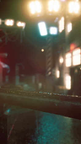 escena callejera de la ciudad nocturna