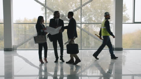 business meeting in modern office