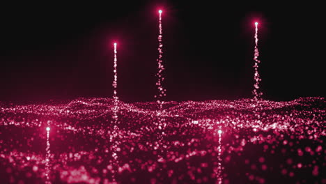 abstract pink particle explosion background