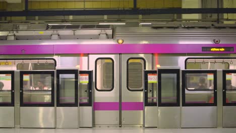 Door-closing-of-delhi-metro-and-leaving